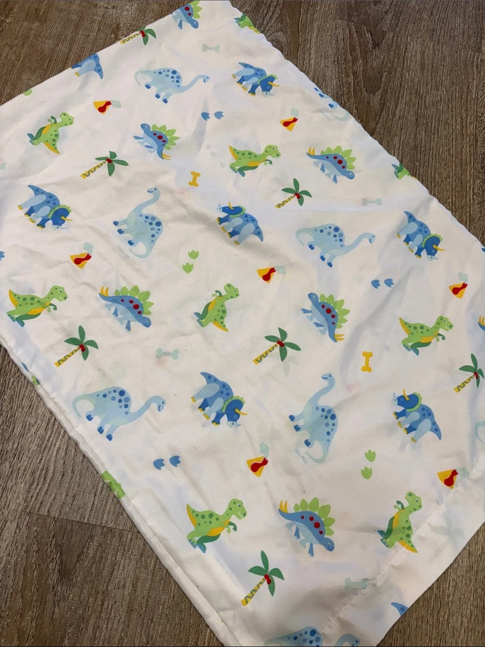 Dinosaur Print Crib Quilt and Pillow Case